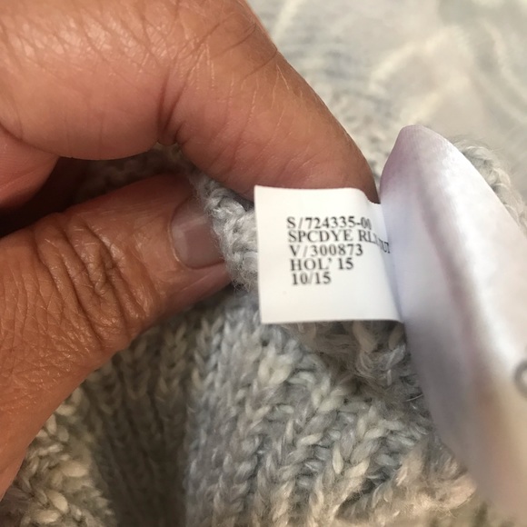 Banana Republic Long Gray Blue Merino Wool Blend, Size Medium - Picture 7 of 8